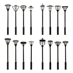 Cột Đèn Sân Vườn 1 Bóng chiếu sáng và trang trí cảnh quan cao từ 2m-5m ZALAA