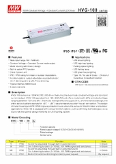 Nguồn Meanwell HVG-100 | LED Driver sử dụng cho Đèn LED ngoài trời từ 75W đến  100W