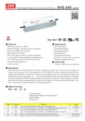 Nguồn Meanwell HVG-240 | LED Driver sử dụng cho Đèn LED công suất từ 240W