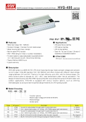 Nguồn Meanwell HVG-480 | LED Driver sử dụng cho Đèn LED công suất từ 480W