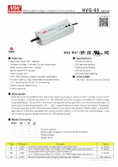 Nguồn Meanwell HVG-65 | LED Driver sử dụng cho Đèn LED ngoài trời từ 60W đến 65W