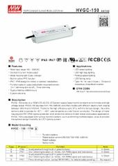 Nguồn Meanwell HVGC-150 | LED Driver sử dụng cho Đèn LED ngoài trời từ 150W