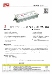 Nguồn Meanwell HVGC-320 | LED Driver sử dụng cho Đèn LED ngoài trời từ 320W