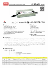 Nguồn Meanwell HVGC-480 | LED Driver sử dụng cho Đèn LED ngoài trời từ 480W