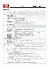 Nguồn Meanwell HVGC-65 | LED Driver sử dụng cho Đèn LED ngoài trời từ 65W