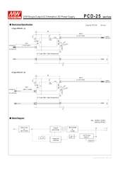 Nguồn Meanwell PCD-25 - LED Driver sử dụng cho Đèn chiếu sáng trong nhà