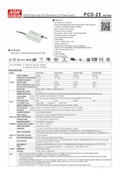 Nguồn Meanwell PCD-25 - LED Driver sử dụng cho Đèn chiếu sáng trong nhà