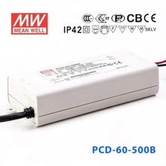 Nguồn Meanwell PCD-60 - LED Driver sử dụng cho Đèn chiếu sáng trong nhà