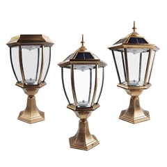 Đèn Solar Trụ Cổng Kiểu Dáng Cổ Điển trang trí và chiếu sáng Trụ Cột Hàng Rào Cảnh Quan Ngoài Trời