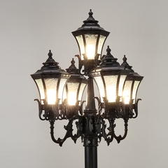Đầu Đèn Trang Trí Công Viên Kiểu dáng Cổ Điển chiếu sáng cảnh quan ngoài trời