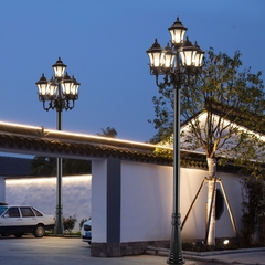 Đầu Đèn Trang Trí Công Viên Kiểu dáng Cổ Điển chiếu sáng cảnh quan ngoài trời