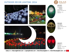 Đèn LED Trang trí cảnh quan hình Ông Trăng bán nguyệt khuyết Zalaa cho các Dự án chiếu sáng mới