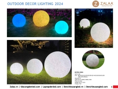 Đèn LED Trang trí Sân vườn hình Ông Trăng tròn Zalaa cho các Dự án chiếu sáng mới