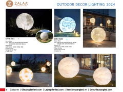 Đèn LED Trang trí Sân vườn hình Ông Trăng tròn Zalaa cho các Dự án chiếu sáng mới