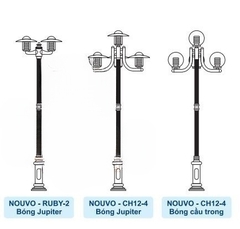 Đế Cột Nouvo - Chân Đế Cột Đèn Nhôm Gang Thép Bền Bỉ Chịu Lực Cao