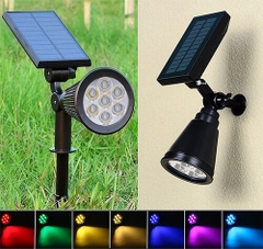 Đèn LED Cắm Đất Solar chiếu sáng Tường, Gốc Cây Cảnh Quan Sân Vườn