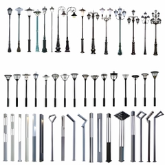 Đèn Sân Vườn Cột Trụ Cao Chiếu Sáng và Trang Trí Cảnh Quan Ngoài Trời