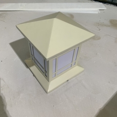 Đèn Trụ Cổng Vuông D200mm LED-E27 Chất liệu Inox Sơn theo yêu cầu