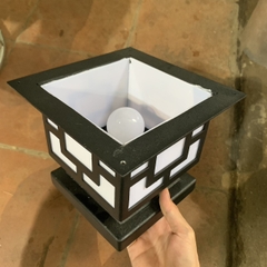 Đèn Trụ Cổng Vuông D300mm LED-E27 Chất liệu Inox Sơn theo yêu cầu