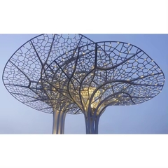 Trụ Đèn Deco Kiểu Cây Xanh 1 Tán To Khổng Lồ ZALAA RGB đổi màu cho Công viên vườn ánh sáng công cộng