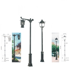 Trụ Đèn LED Sân Vườn Châu Âu - Kiểu dáng Đầu Tháp Mái Chùa, Đình Cổ Điển | ZSV-GLP EU003