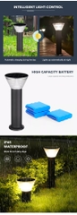 Trụ Đèn Thảm Cỏ Sân Vườn Năng Lượng Mặt Trời ZALAA ZG-CPD3004