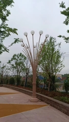 Trùm Cột Đèn nhiều tay bóng đầu quả cầu ZALAA Đẹp Lạ Giải pháp trang trí nghệ thuật cho sân vườn công viên