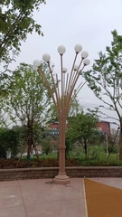 Trùm Cột Đèn nhiều tay bóng đầu quả cầu ZALAA Đẹp Lạ Giải pháp trang trí nghệ thuật cho sân vườn công viên