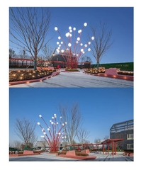 Trùm Cột Đèn ZALAA Trang Trí Chiếu Sáng Nghệ Thuật Địa Điểm Checkin, Công viên sân vườn, Khu đô thị mới