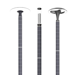 Cột Đèn Tấm Pin Năng Lượng Mặt Trời Thẳng Đứng Vertical Solar Light ZSR-05 30W H4,4M+2M