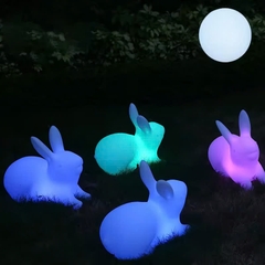 Vườn Ánh Sáng mùa thu với đèn led trang trí hình Con Thỏ và hình Trăng Sao phát sáng Zalaa cho các Dự án chiếu sáng mới