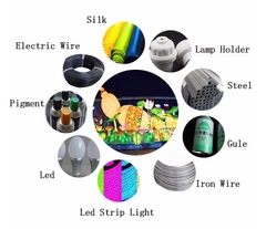 Vườn Ánh Sáng mùa thu với đèn led trang trí hình Con Thỏ và hình Trăng Sao phát sáng Zalaa cho các Dự án chiếu sáng mới