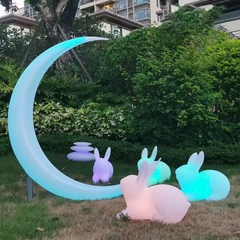 Vườn Ánh Sáng mùa thu với đèn led trang trí hình Con Thỏ và hình Trăng Sao phát sáng Zalaa cho các Dự án chiếu sáng mới