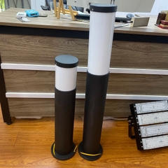 Đèn Nấm Sân Vườn Trụ Tròn D90mm, Cao 900mm, Chóa Mica 150mm, LED E27