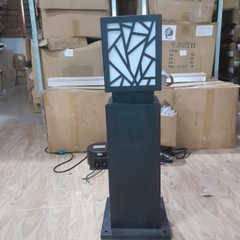 Trụ Nấm Sân Vườn Vuông H600xD180x140mm