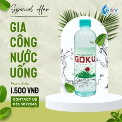Gia công Nước uống đóng chai GOKU 350ml