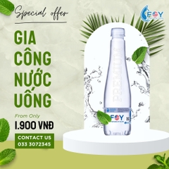 Nước khoáng ion kiềm đóng chai FOY Premium 456ml
