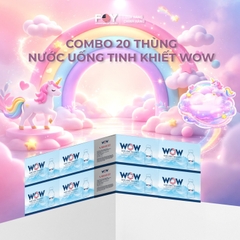 COMBO 20 thùng nước tinh khiết đóng chai WOW 520ml
