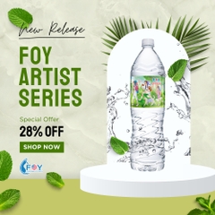 Gia công nước khoáng ion kiềm đóng chai FOY Artist 1.5L