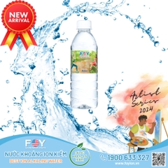 Nước khoáng ion kiềm 350ml FOY Artist (Thùng 24 chai)