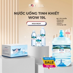 COMBO Nước Tinh Khiết Đóng Bình 19L WOW LUXURY