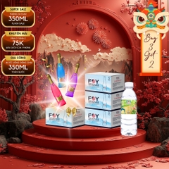 COMBO 3 TẶNG 2 - Nước khoáng ion kiềm chai 350ml FOY Artist tặng 2 phần quà