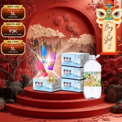 COMBO 3 TẶNG 2 - Nước khoáng ion kiềm chai 5L FOY Artist tặng 2 phần quà