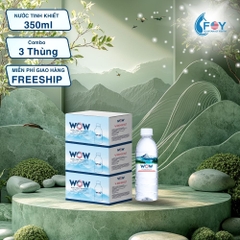 COMBO 3 thùng nước tinh khiết đóng chai 350ml WOW