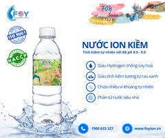 COMBO 3 TẶNG 2 - Nước khoáng ion kiềm chai 350ml FOY Artist tặng 2 phần quà