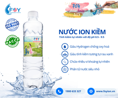 Nước khoáng ion kiềm 520ml FOY Artist (Thùng 24 chai)