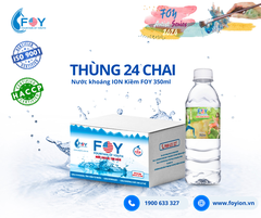 Nước khoáng ion kiềm 350ml FOY Artist (Thùng 24 chai)