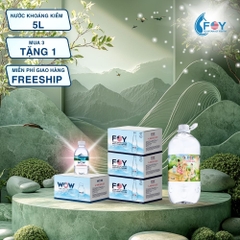 COMBO 3 TẶNG 1 - Nước khoáng ion kiềm chai 5L FOY Artist tặng 1 phần quà