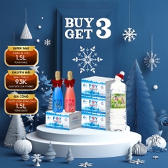 COMBO 3 TẶNG 2 - Nước khoáng ion kiềm chai 1.5L FOY Artist tặng 2 phần quà