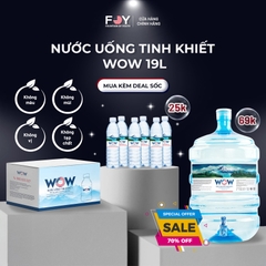WOW LUXURY Nước Tinh Khiết Đóng Bình 19L